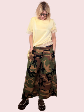 Gonna pantalone camouflage