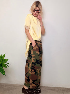 Gonna pantalone camouflage