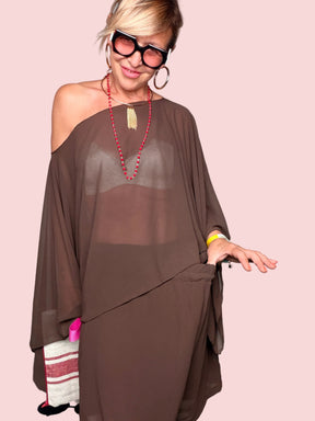 Completo Manica Pipistrello – Top e Shorts