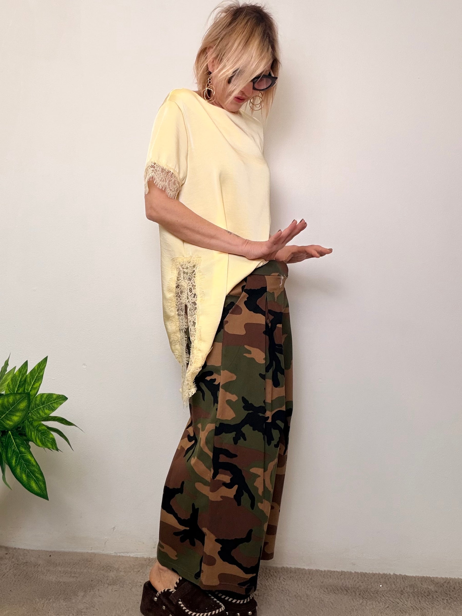 Gonna pantalone camouflage