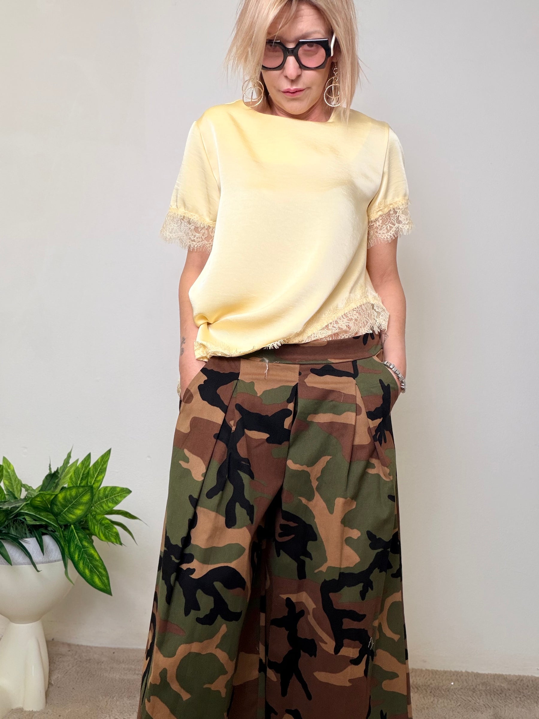 Gonna pantalone camouflage