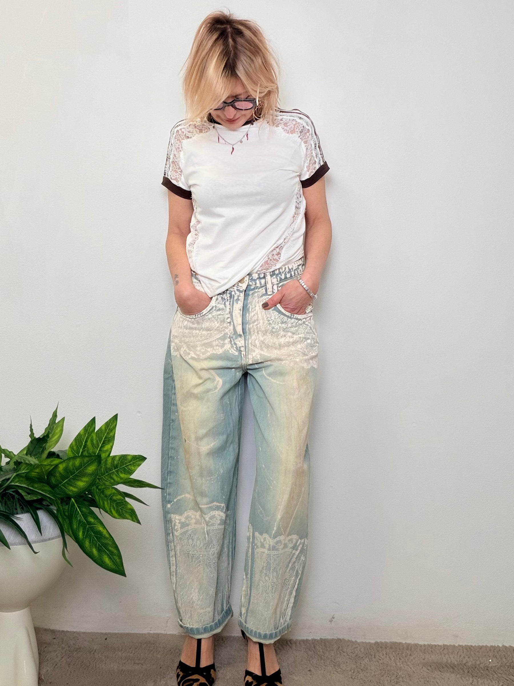 Giacca Blazer Beige con Applicazioni 'Journey 01'