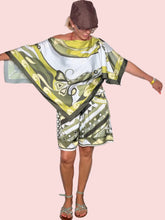 Completo Kaftan + Shorts — Stampa Satin Fantasia