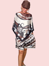 Completo Kaftan + Shorts — Stampa Satin Fantasia