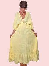 Abito Maxi Kaftan con Schiena Aperta