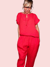Pantalone in lino — Vita Elastica con Tasche