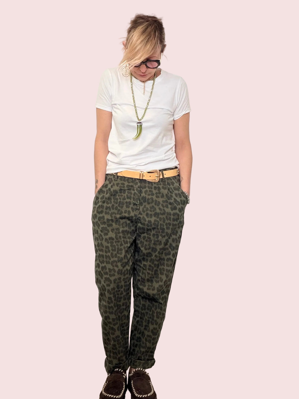 Pantaloni Animalier Leopardati