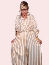 Pantalone Palazzo a Righe — Vita Elastica