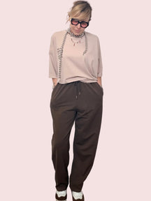 Pantalone felpa con coulisse