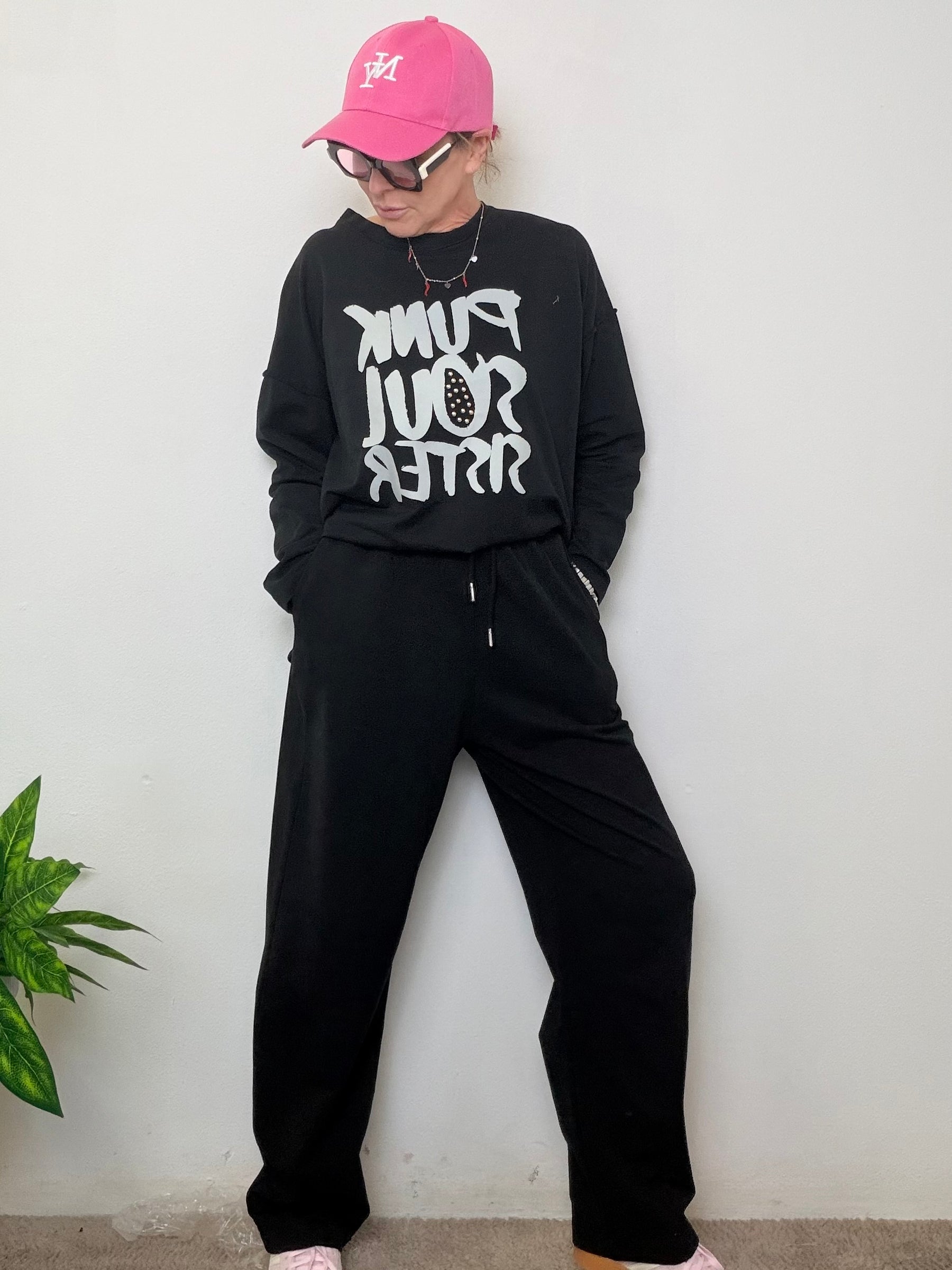 Pantalone felpa con coulisse