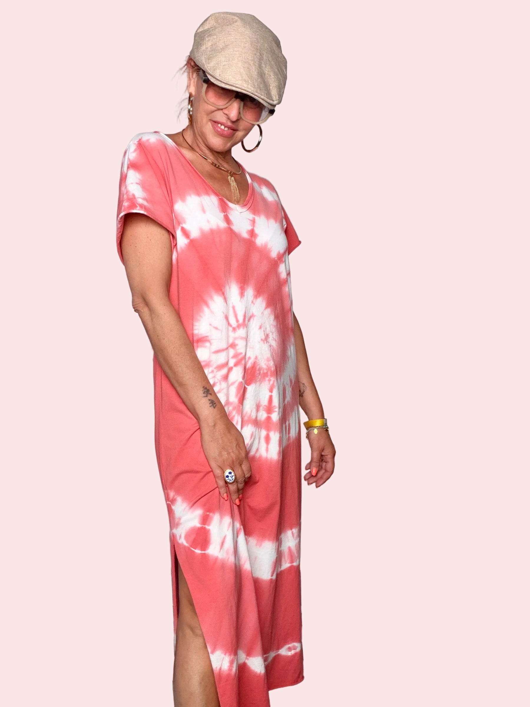 Abito Maxi Tie-Dye Spirale