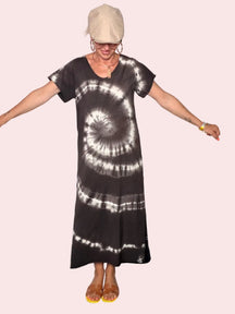 Abito Maxi Tie-Dye Spirale
