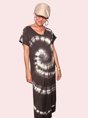 Abito Maxi Tie-Dye Spirale