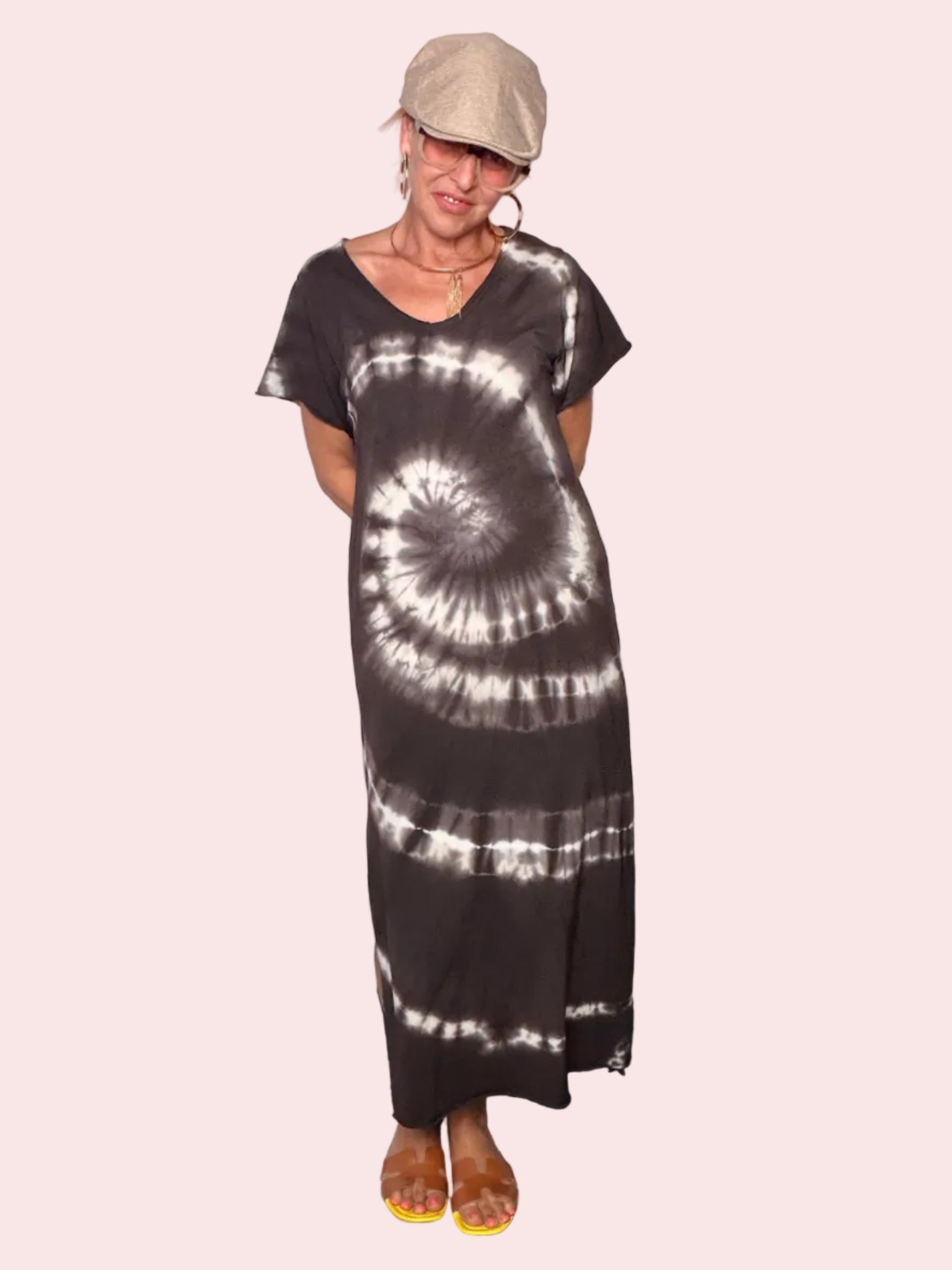 Abito Maxi Tie-Dye Spirale