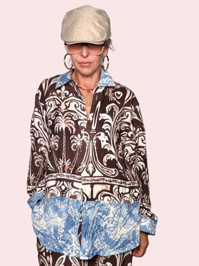 Camicia Baroque Palme — Stampa Seta