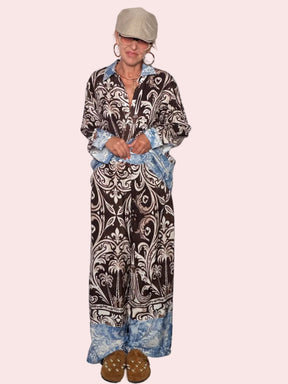 Pantalone Palazzo Stampa Baroque — Susy Star