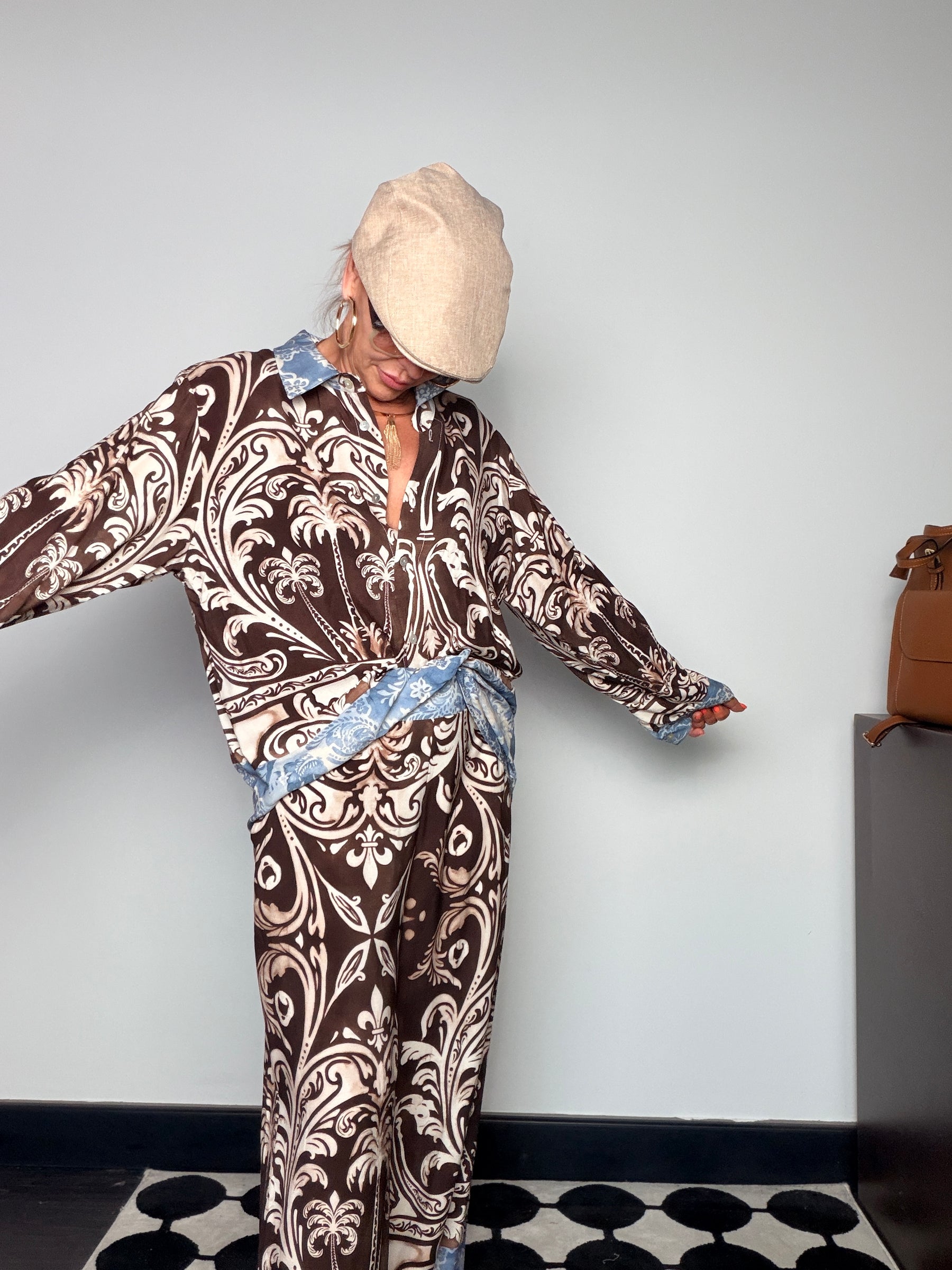 Pantalone Palazzo Stampa Baroque — Susy Star