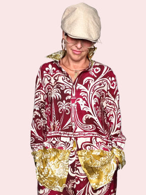 Camicia Baroque Palme — Stampa Seta