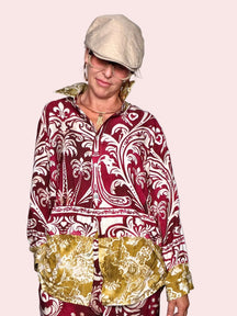 Camicia Baroque Palme — Stampa Seta