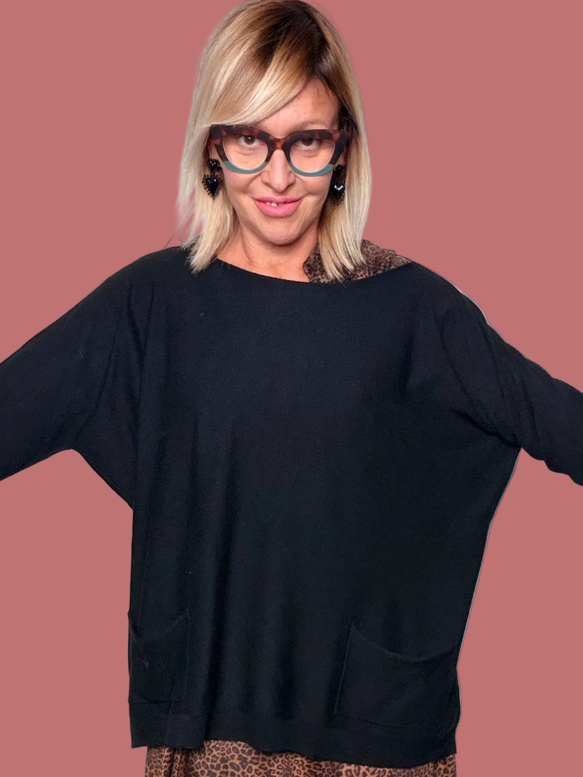 Maglia Over con Tasche