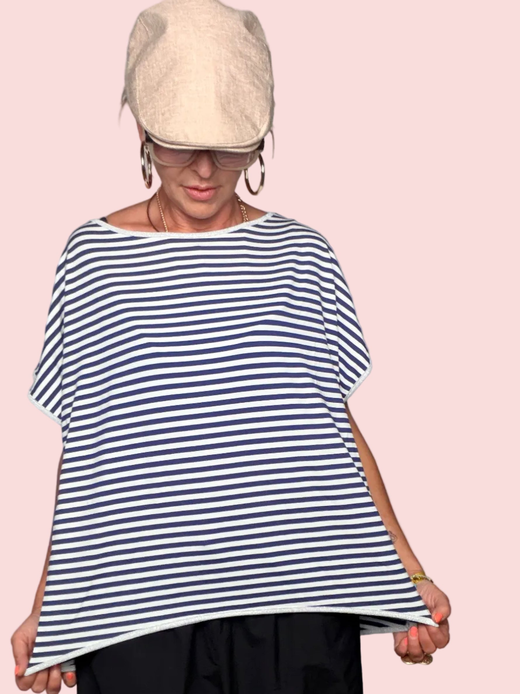 Maglia a Righe con Bordino Lurex