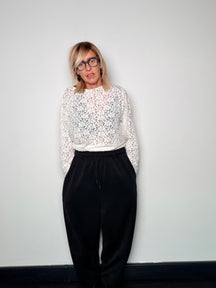 Pantalone in moda ovetto Female con coulisse e tasche
