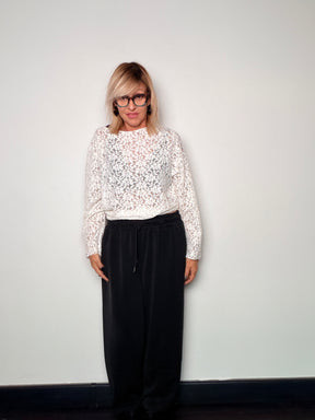 Pantalone in moda ovetto Female con coulisse e tasche