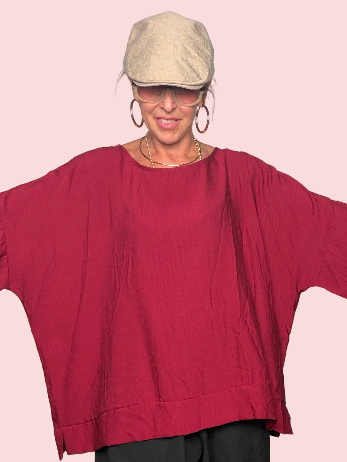Blusa Oversize Pipistrello