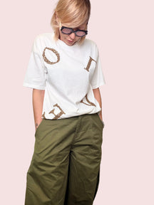 Pantaloni Cargo Verde Militare Extra Larghi a Gamba Ampia