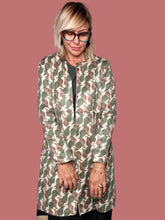 Cappottino Female in ecodainetto con fantasia geometrica