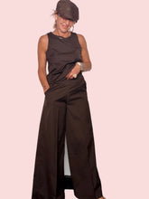Completo Bengalina Wide Leg con Top Smanicato
