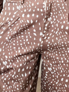 Jeans marrone Macchie Bianche Bambi