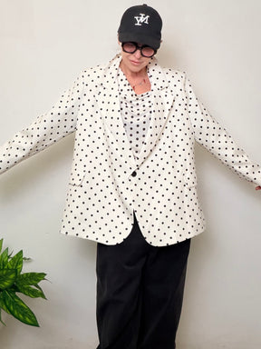Giacca Pois Oversize - Bianca e Nera