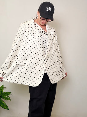 Giacca Pois Oversize - Bianca e Nera