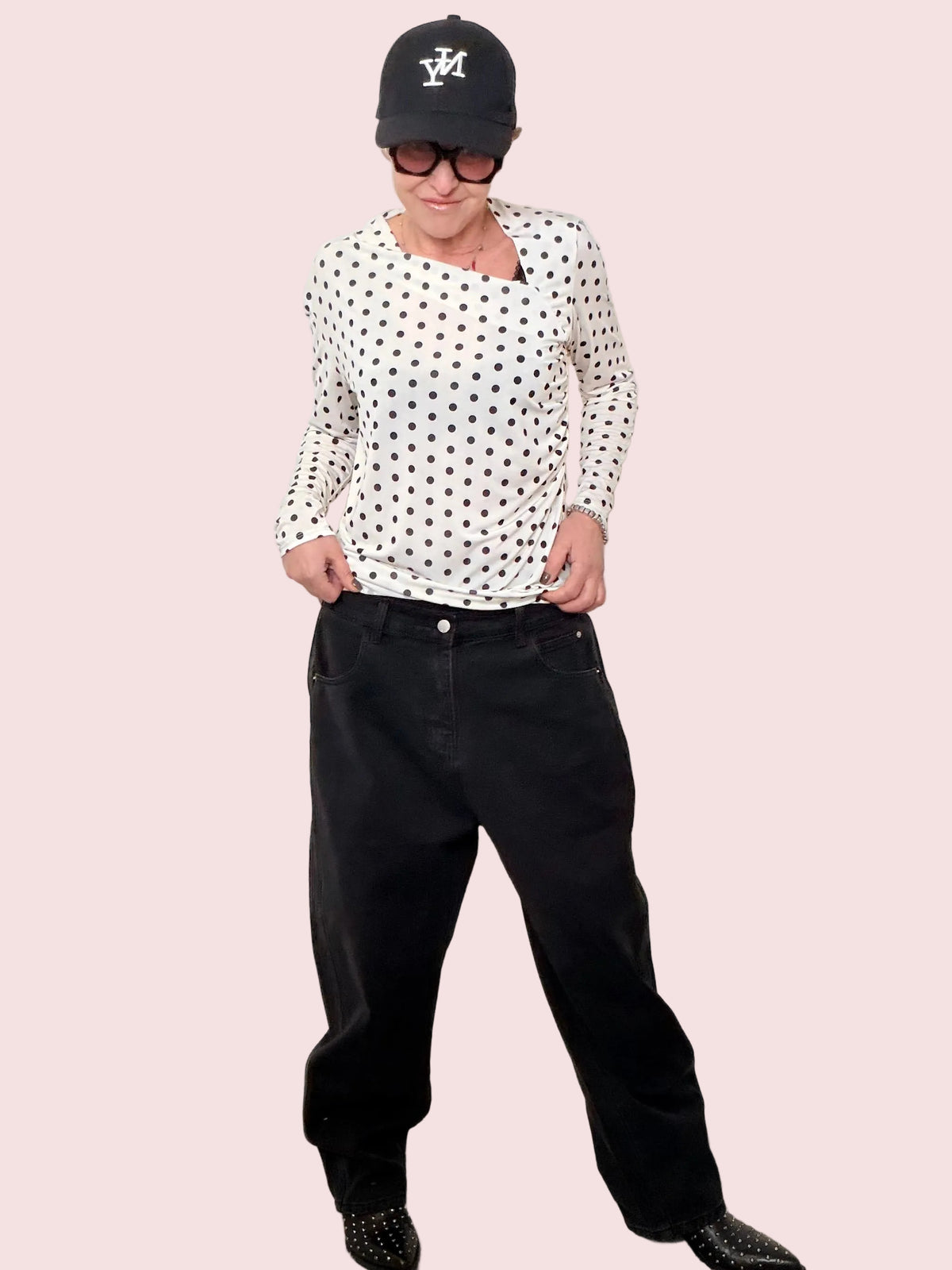 Jeans Neri Oversize Balloon