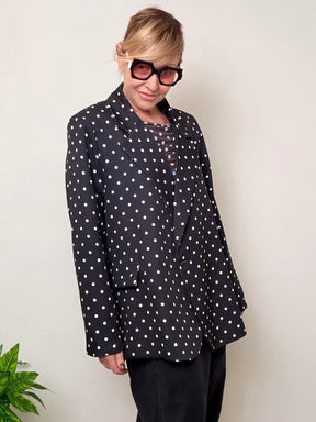 Giacca Pois Oversize - Bianca e Nera