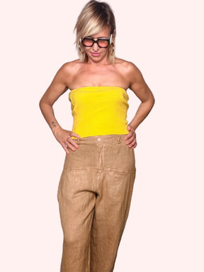 Pantalone a Carota in Lino