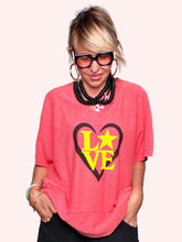 Felpa Oversize LOVE mood anni 80