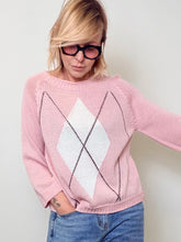 Maglia in Filo con Motivo Argyle