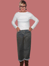 Jeans Philia Loft grigi dalla linea a ovetto