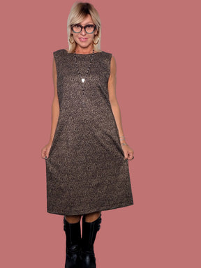 Tubino Susy Star animalier senza maniche