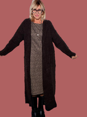 Cardigan cappottino lungo bouclé Susy Star