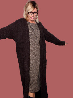 Cardigan cappottino lungo bouclé Susy Star