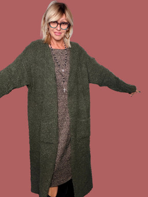 Cardigan cappottino lungo bouclé Susy Star