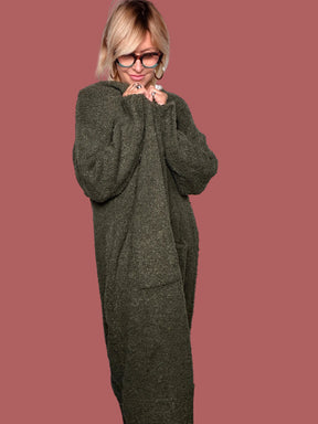 Cardigan cappottino lungo bouclé Susy Star