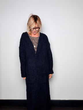 Cardigan cappottino lungo bouclé Susy Star