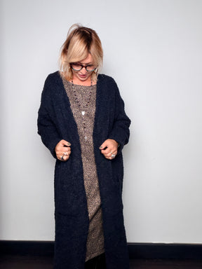 Cardigan cappottino lungo bouclé Susy Star