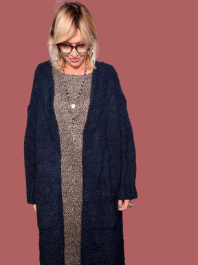 Cardigan cappottino lungo bouclé Susy Star