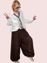 Pantalone Odalisca in Pizzo Marrone