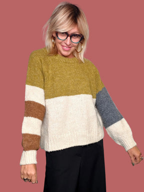 Maglia color block